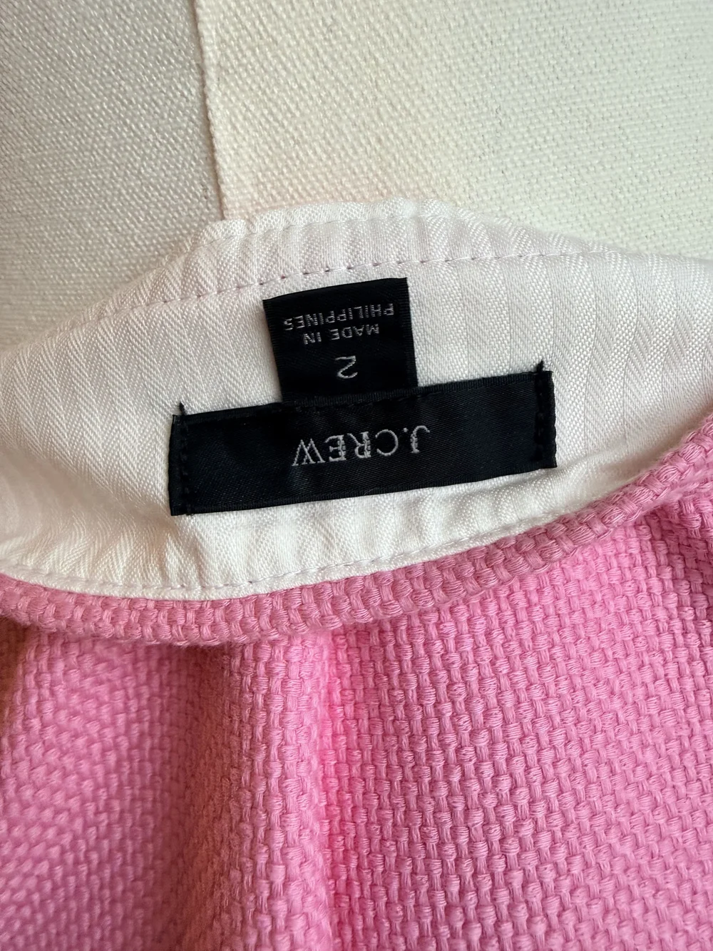 J. Crew Pink High-Rise Button-Accent Vintage Shorts